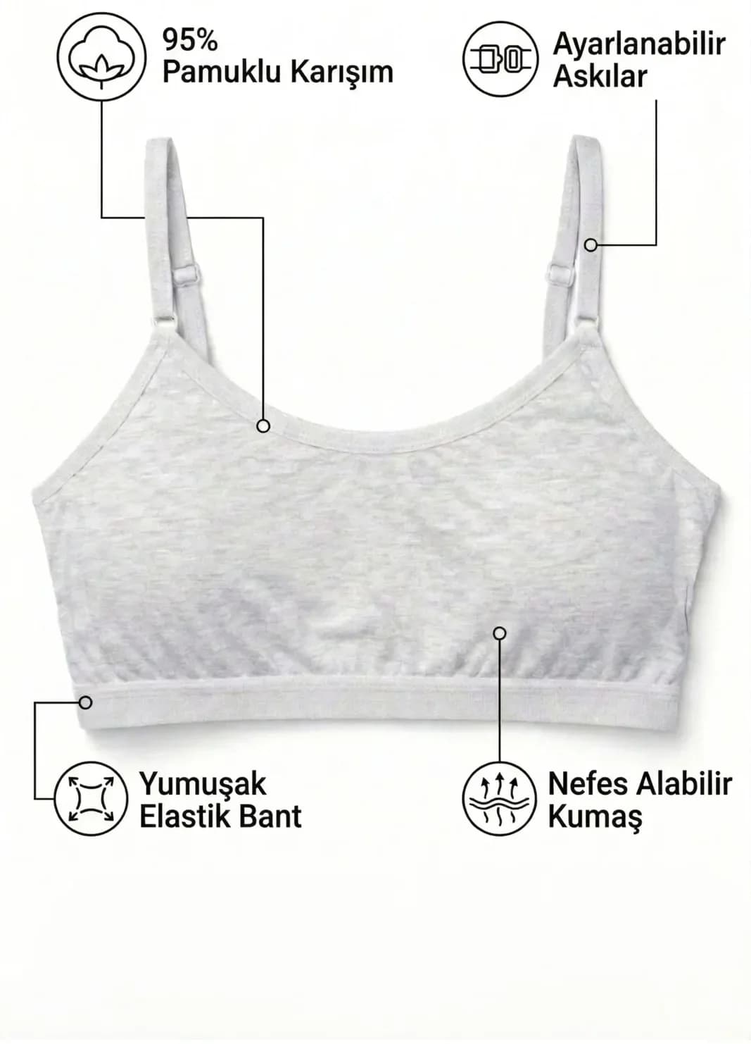 Ayarlı Askılı Pedli Büstiyer