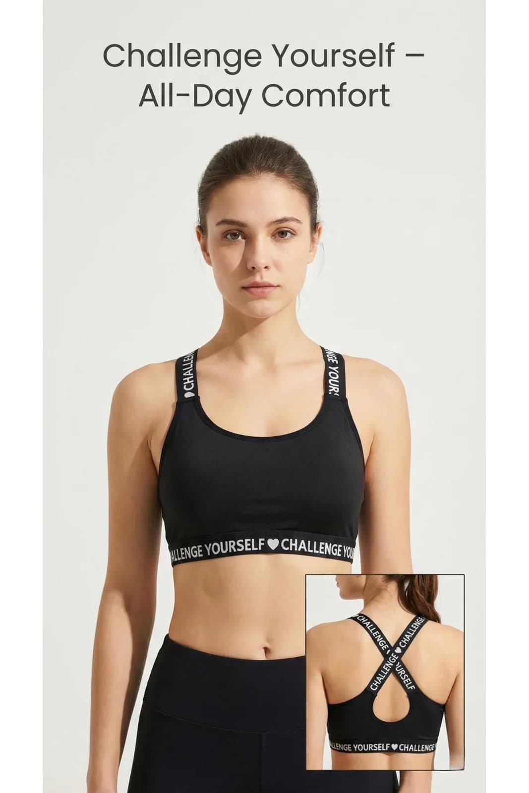 Çapraz Askılı Spor Sütyeni